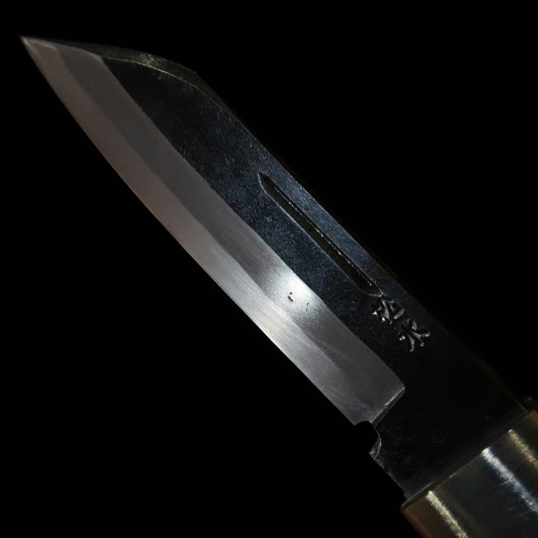 TAKEDA Takeda Herrería forjada a mano de Bitchū Obra de Fumio Inagaki Navaja plegable con bloqueo trasero Mango de asta de ciervo