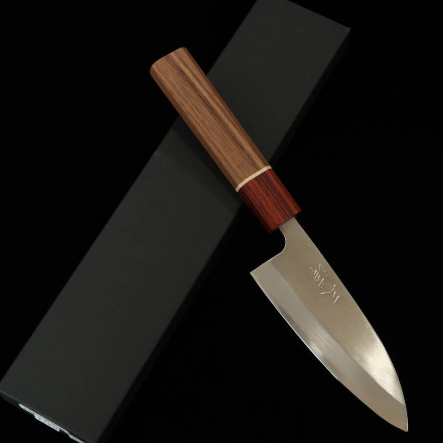 Miura Petit Deba, acier au molybdène, manche en bois de rose (120 mm)