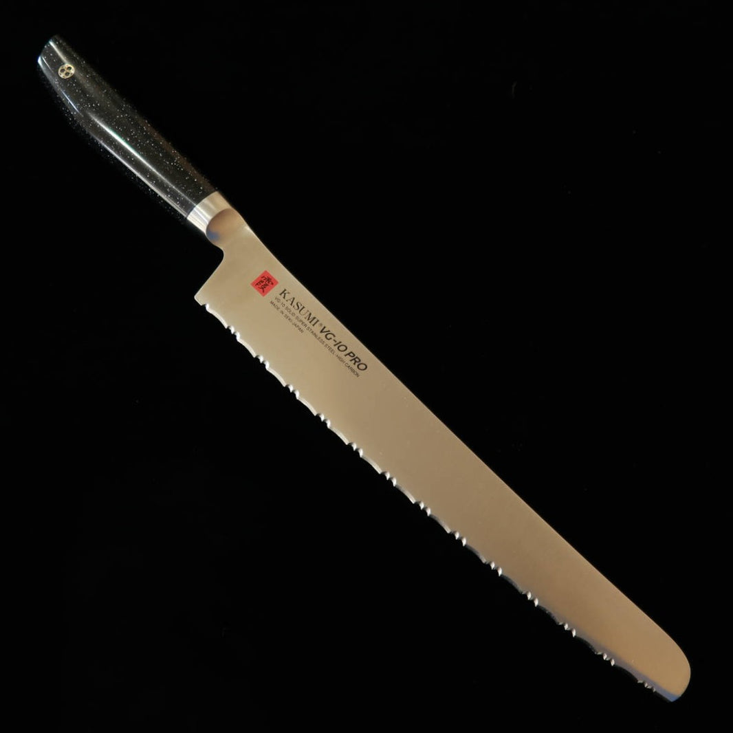 Sumikama Kasumi VG10 PRO cuchillo para pan, mango de mármol artificial nº 56025 (250 mm)
