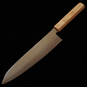 V.ROAD  濃州正恒作 Nosyu Masatsune  牛刀 VG10 全面ダマスカス 積層強化合板柄 白×白（210mm）