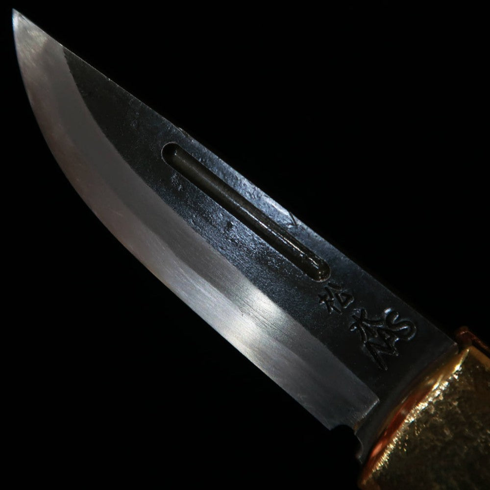 Takeda Cutelaria - Forja artesanal de Bitchu por Fumio Inagaki - Canivete com trava traseira, Mammoth White