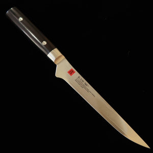 Sumikama SUMIKAMA Kasumi Desossador VG10 Damasco Cabo em laminado preto (160 mm)