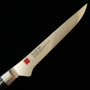 Sumikama SUMIKAMA Kasumi Desossador VG10 Damasco Cabo em laminado preto (160 mm)