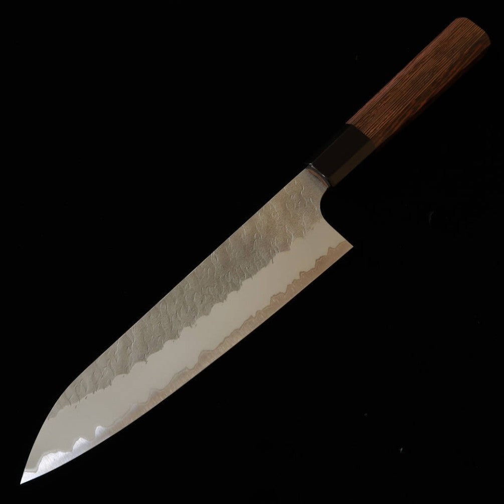 Faca de Chef Nigara Hamono Aogami Super Tsuchime com Cabo Octogonal de Wenge (210-270mm)