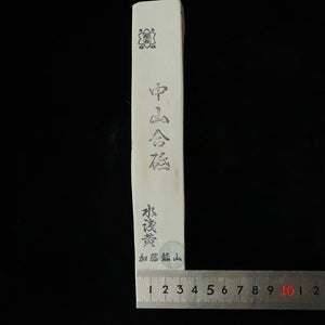 天然砥石　中山合砥　水浅黄　サン型　36×213×24mm