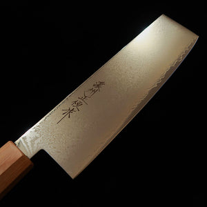 V.ROAD  濃州正恒作 Nosyu Masatsune 菜切 VG10 全面ダマスカス 積層強化合板 白×白（175mm）