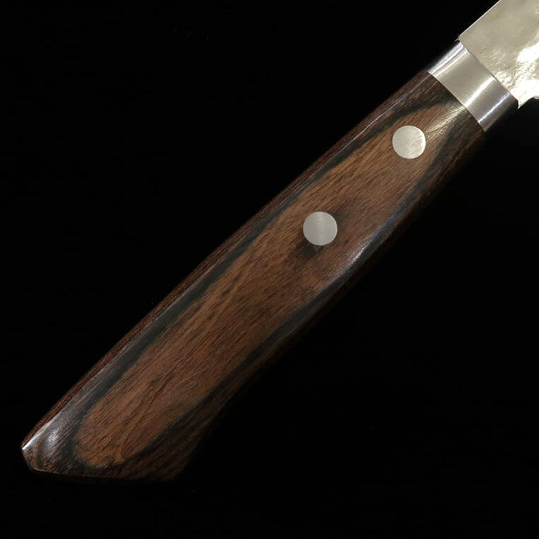 MIURA Kokuryu Nakiri, VG10 Damascus with Brown Ash Handle (170mm)