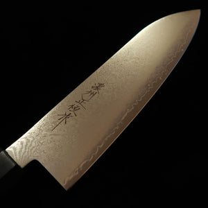 V.ROAD  濃州正恒作 Nosyu Masatsune 三徳 VG10 全面ダマスカス 積層強化合板柄 赤×黒（180mm）