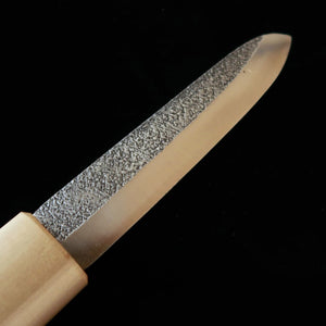 IKEUCHI Ikeuchi Makiri, aço Shirogami #2, forjada por Mikihisa, martelada, cabo em magnólia (135/150 mm)