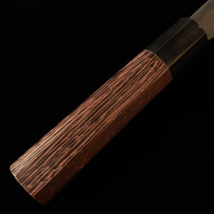 Gyuto HATSUKOKORO Yorokobi SLD Acabado negro, mango de wengué (240mm)