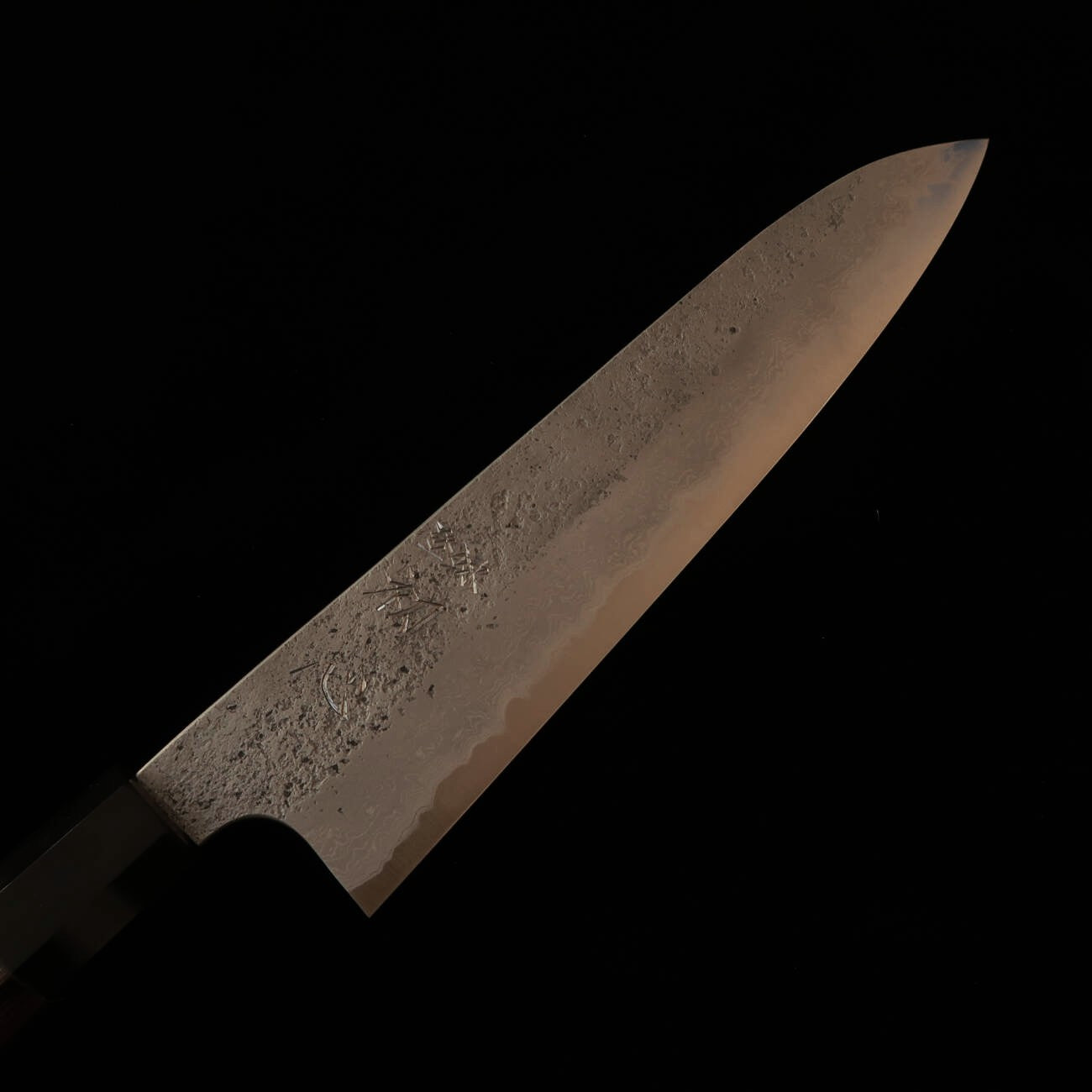 HATSUKOKORO Ryusui Acero azul nº2 Nashiji Damasco Gyuto mango de wengué (240mm)
