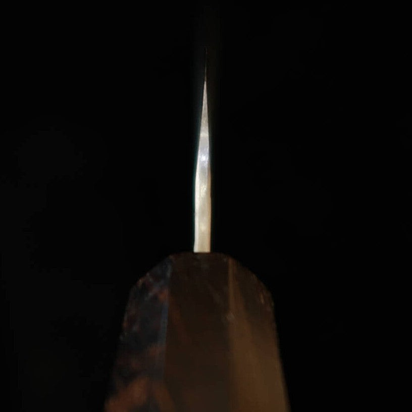 二唐刃物鍛錬所 NIGARA ペティ SG2 磨き 槌目 黒檀一体型柄 （150mm）