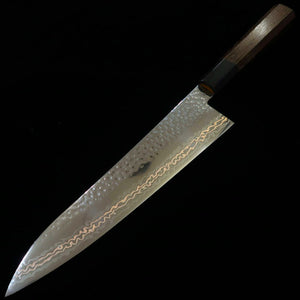 MIURA Gyuto SLD Nickel Damascus Hammered Wenge Handle (210mm)