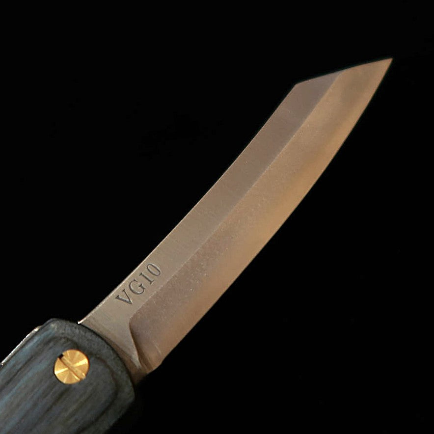 Nagao Kanekoma HIGONOKAMI 【serie Woody】 Higonokami VG-10 Sora (70 mm)
