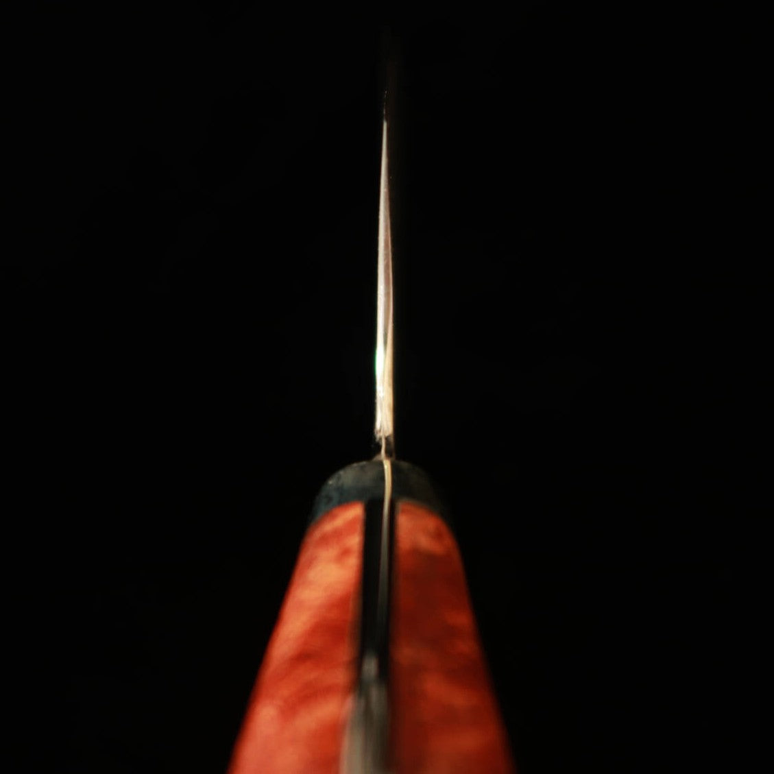 Nigara Cutelaria - Nakiri SG2 com padrão escuro, Damasco, cabo de madeira de carvalho (180mm)