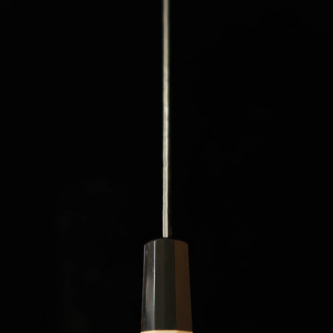 MIURA – Petty AUS10, damas mat martelé, manche octogonal en magnolia et corne de buffle (150 mm)