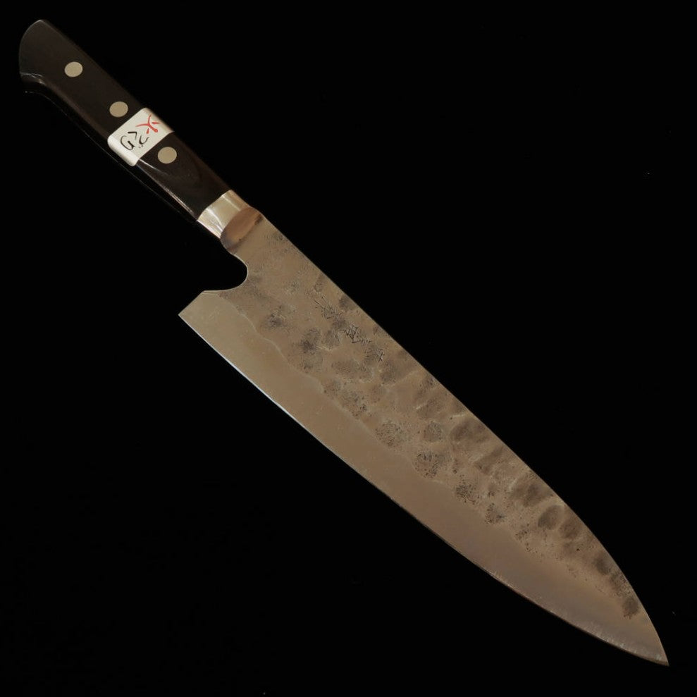 TERUYASU FUJIWARA La legendaria espada Gyuto con protector de dedo acero blanco nº1 (195mm)