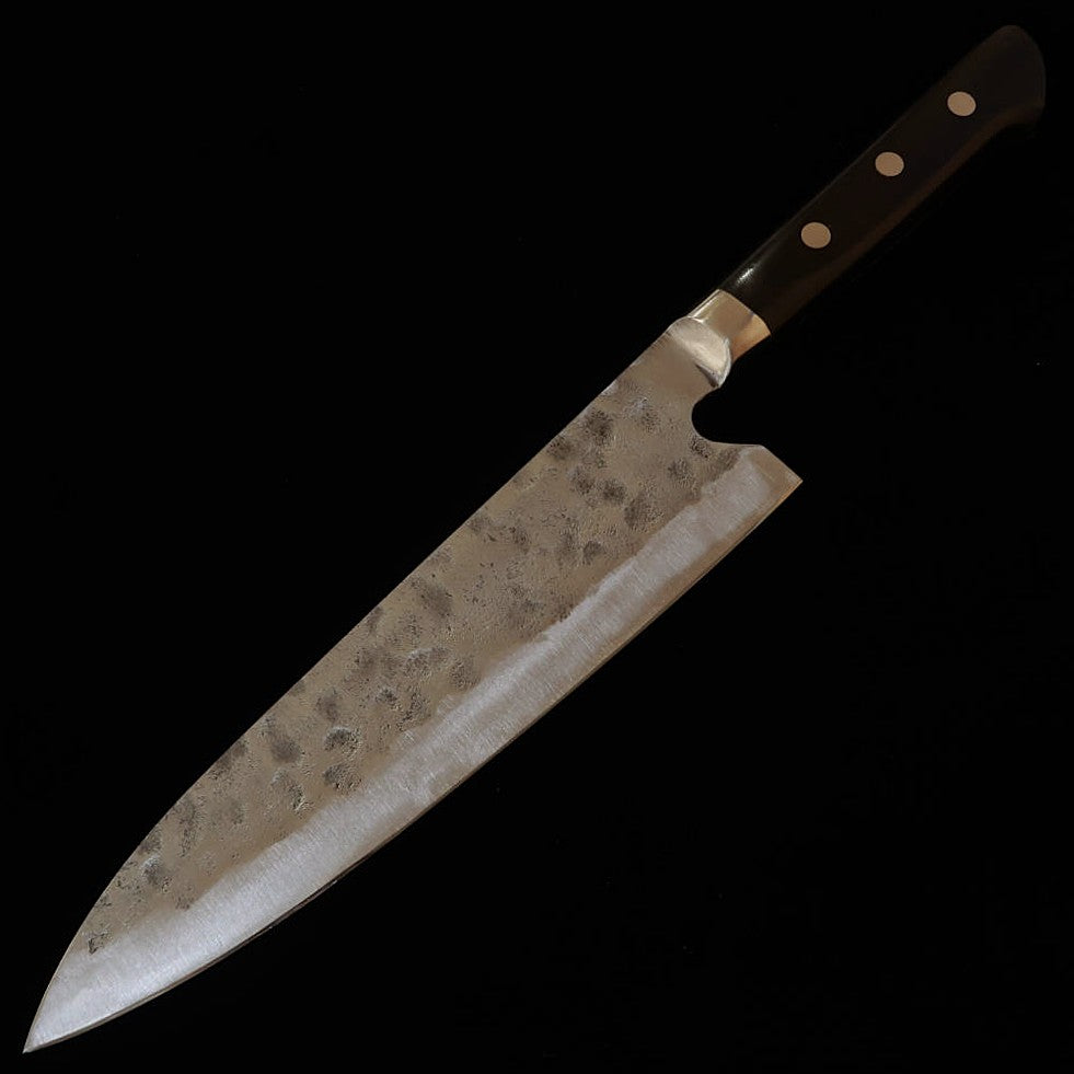 TERUYASU FUJIWARA La legendaria espada Gyuto con protector de dedo acero blanco nº1 (195mm)