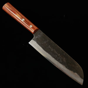 Miwahamono MIWAHAMONO Nakiri-Santoku híbrida Aogami #1, san-mai inox, cabo encaixado (165 mm)