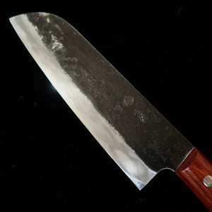 Miwahamono MIWAHAMONO Nakiri-Santoku híbrida Aogami #1, san-mai inox, cabo encaixado (165 mm)