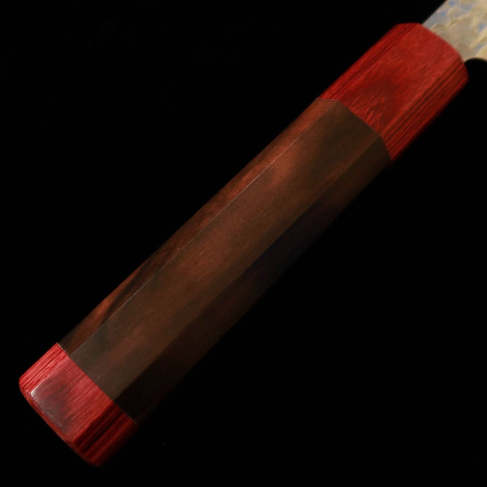 STYLE-K 黒崎真 ペティナイフ 火炎 Kaen コアレスダマスカス 鎚目 黒檀八角柄（135mm）