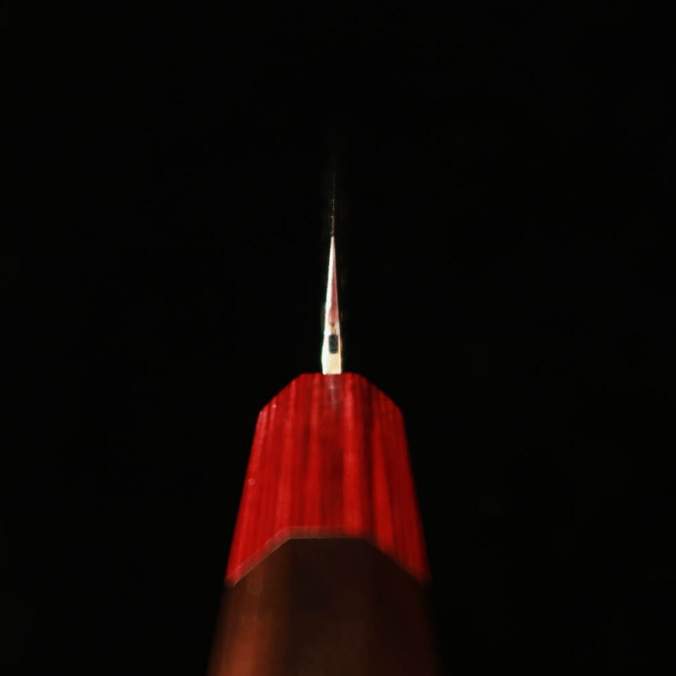 STYLE-K 黒崎真 ペティナイフ 火炎 Kaen コアレスダマスカス 鎚目 黒檀八角柄（135mm）