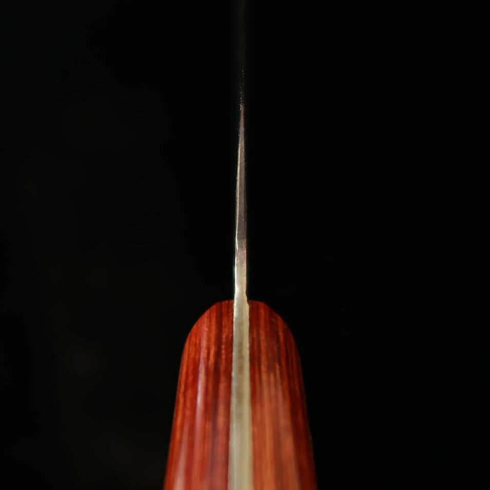 Miwahamono MIWAHAMONO Nakiri-Santoku híbrida Aogami #1, san-mai inox, cabo encaixado (165 mm)