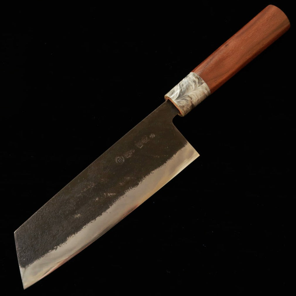 MIWAHAMONO Nakiri type Bunka Aogami No.1 manche en châtaignier (170 mm)