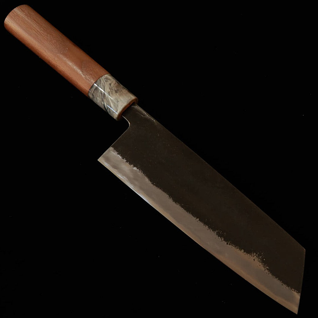 MIWAHAMONO Nakiri type Bunka Aogami No.1 manche en châtaignier (170 mm)