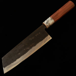 MIWAHAMONO Nakiri type Bunka Aogami No.1 manche en châtaignier (170 mm)