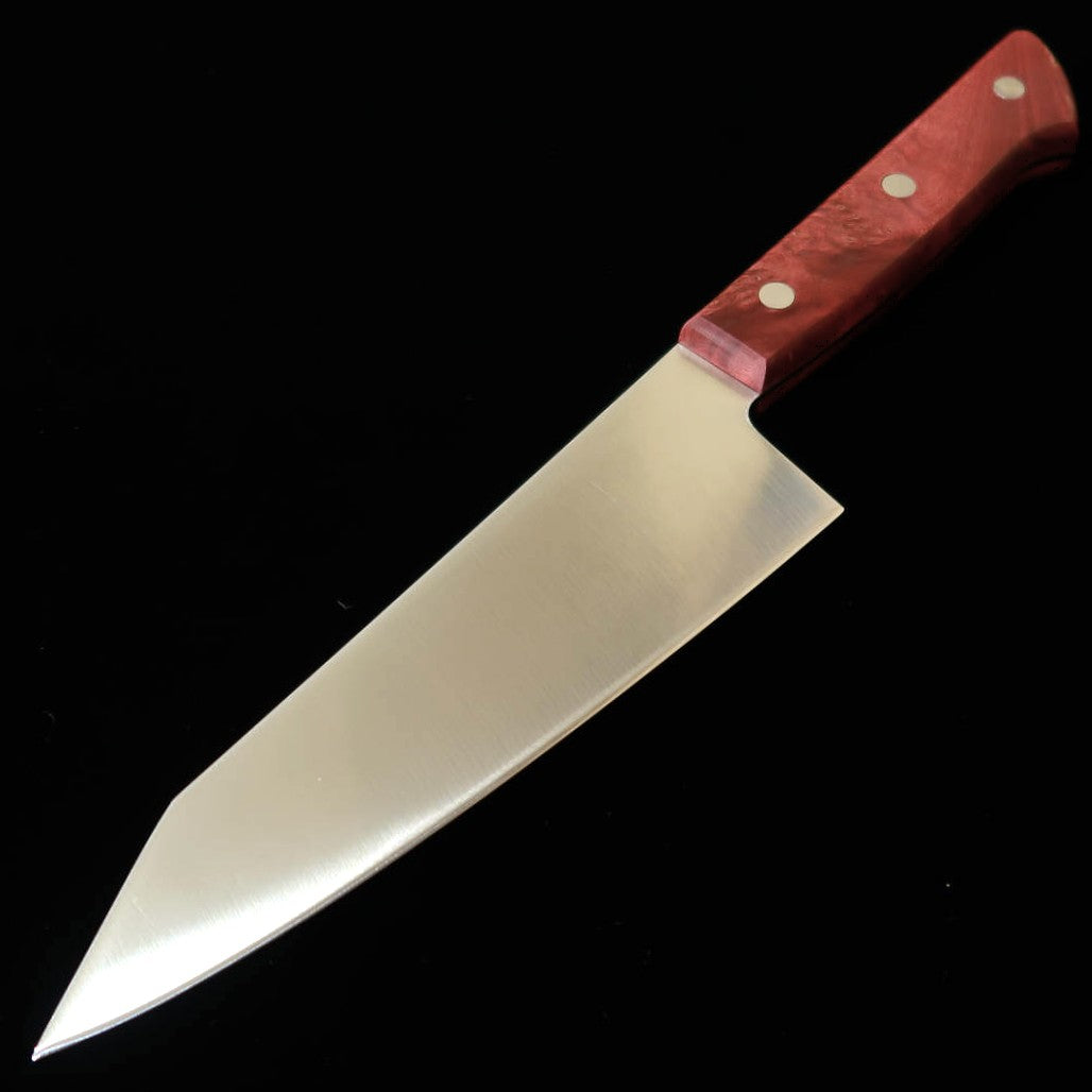 MIURA Miura, santoku kiritsuke inox, manche en bois stabilisé rouge (160 mm)