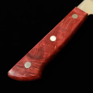 MIURA Miura, santoku kiritsuke inox, manche en bois stabilisé rouge (160 mm)