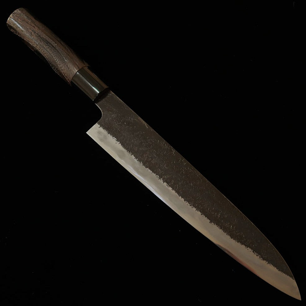 Miwa Hamono MIWAHAMONO Sujihiki Aogami n°1 Manche en châtaignier brûlé (210 mm)