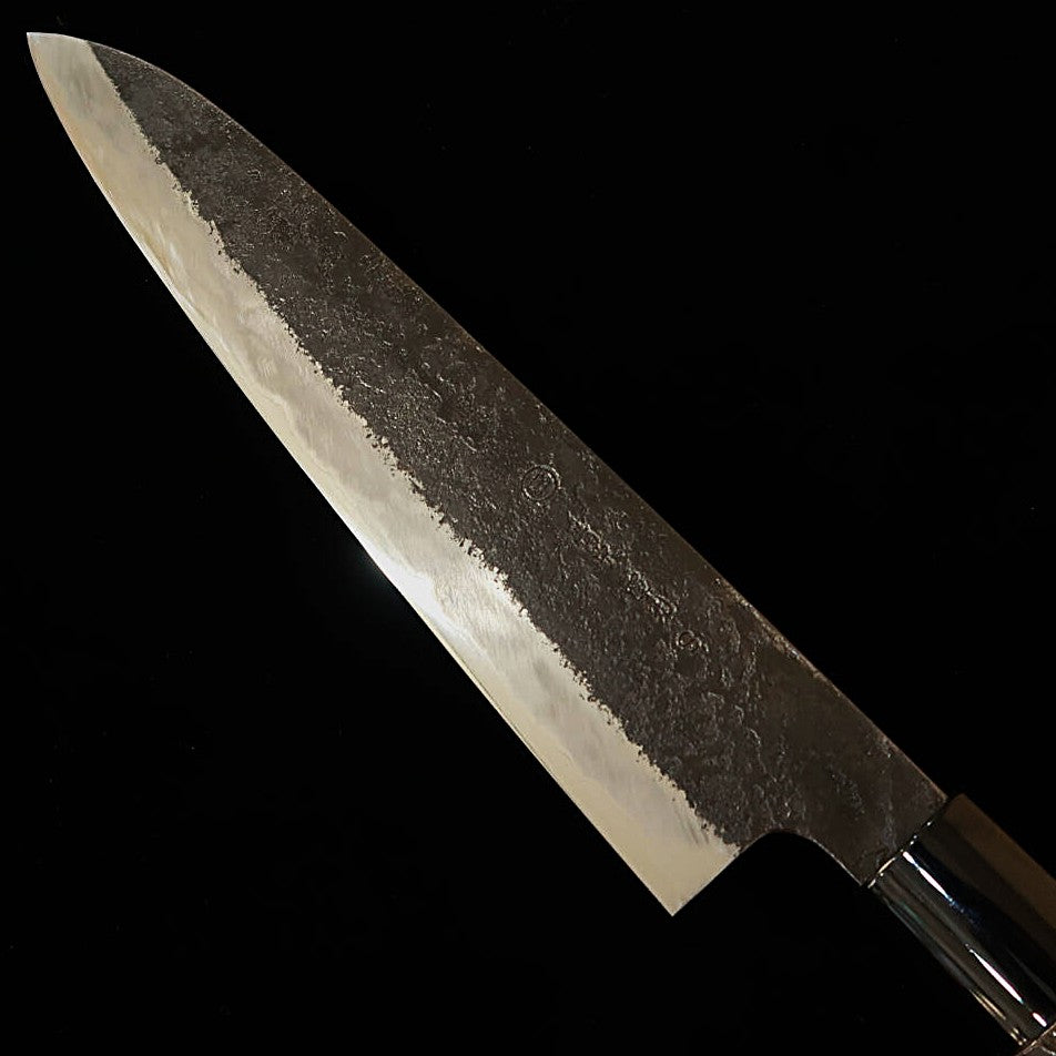 Miwa Hamono MIWAHAMONO Sujihiki Aogami n°1 Manche en châtaignier brûlé (210 mm)