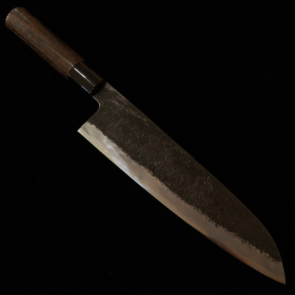Miwa Cutelaria Gyuto Aogami nº1, cabo de castanha assada (210mm)