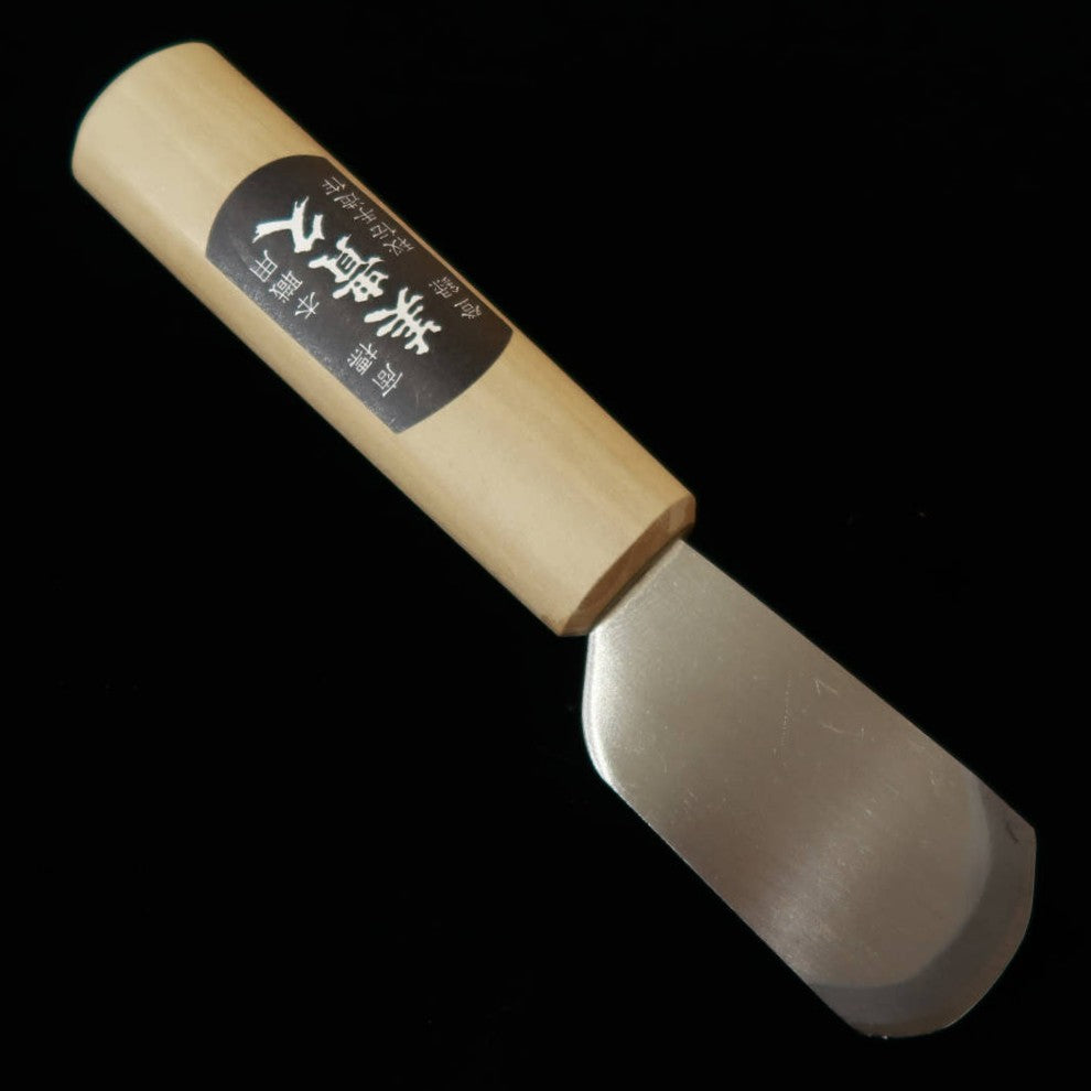 Ikeuchi Hamono IKEUCHI Leather Cutting Knife Aogami #2 Mikihisa Brand Polished Round Blade (36mm)