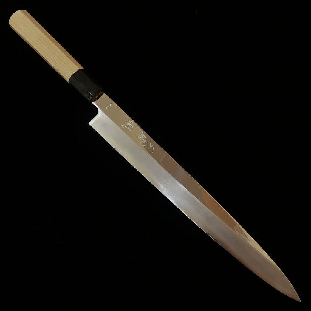 MIURA, Yanagiba Obidama, VG10, finition miroir, manche octogonal en magnolia (270/300 mm)