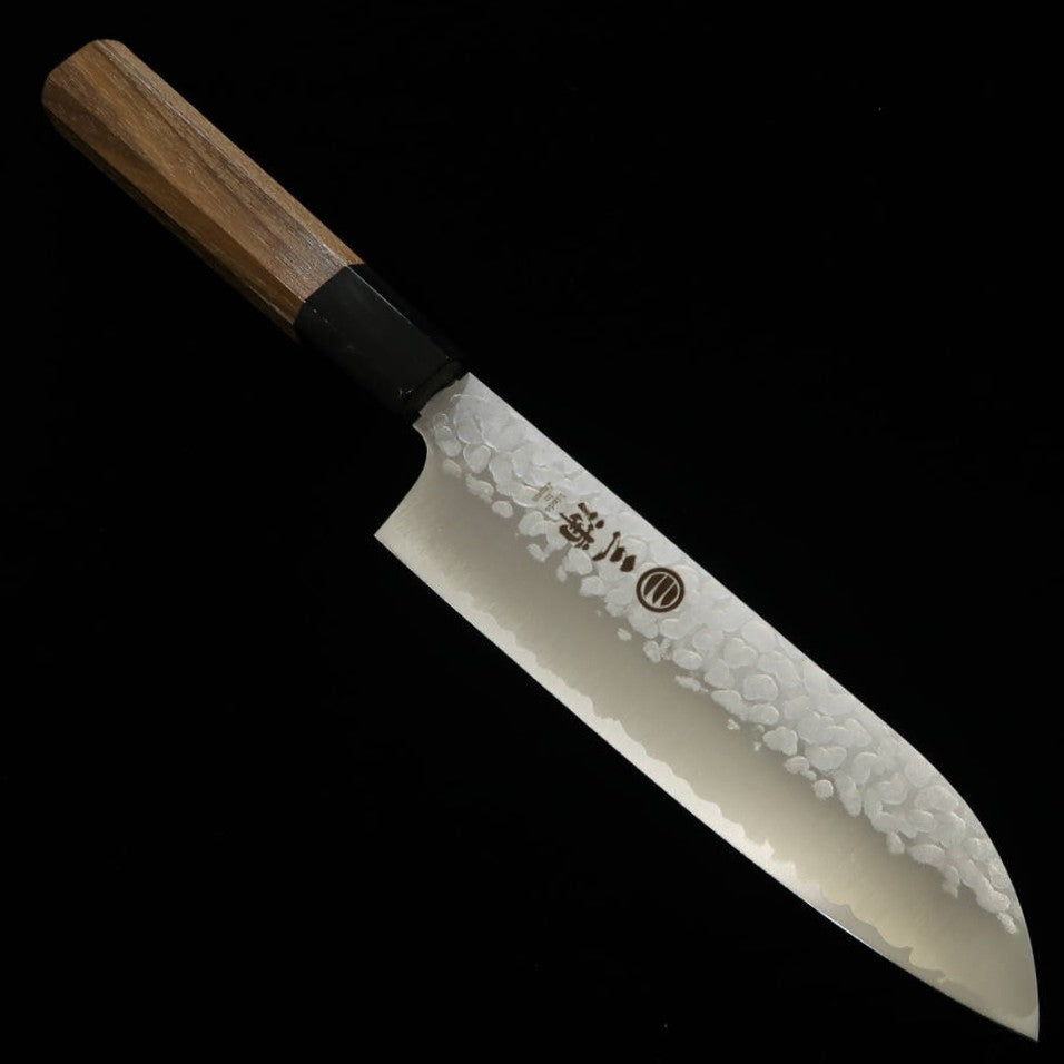 三浦 MIURA 三徳 VG-10 槌目 チーク柄 (165mm)
