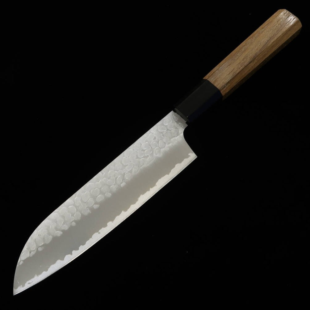 三浦 MIURA 三徳 VG-10 槌目 チーク柄 (165mm)