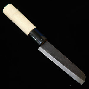 Miura Cuchillo para anguila tipo Nagoya, acabado negro forjado, mango de magnolia con virola de resina (PC)