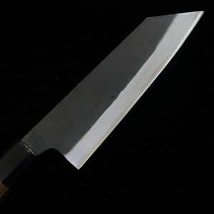 MIURA Bunka, acier bleu n°1, finition noire, manche octogonal en noyer (190 mm)