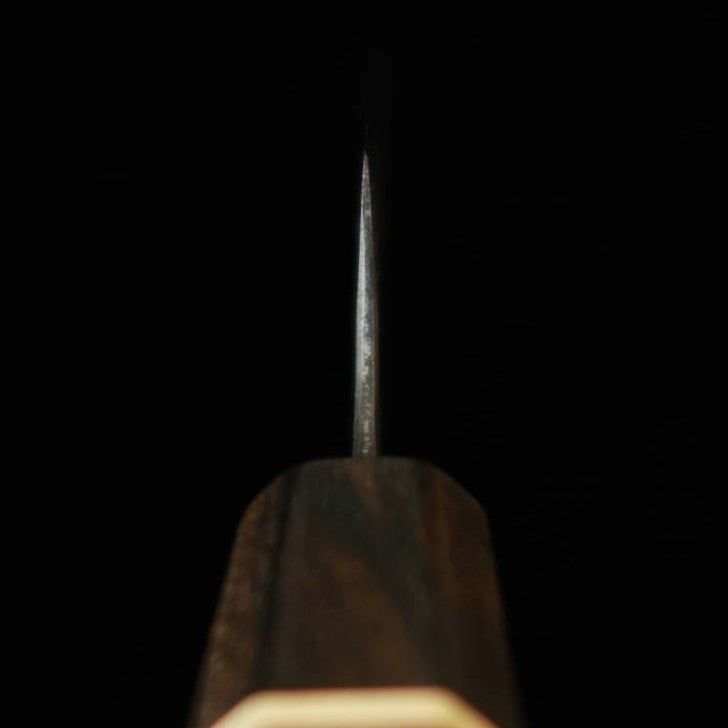 MIURA Genbu Aogami n°2 Finition noire Sujihiki Manche octogonal noyer (255 mm)