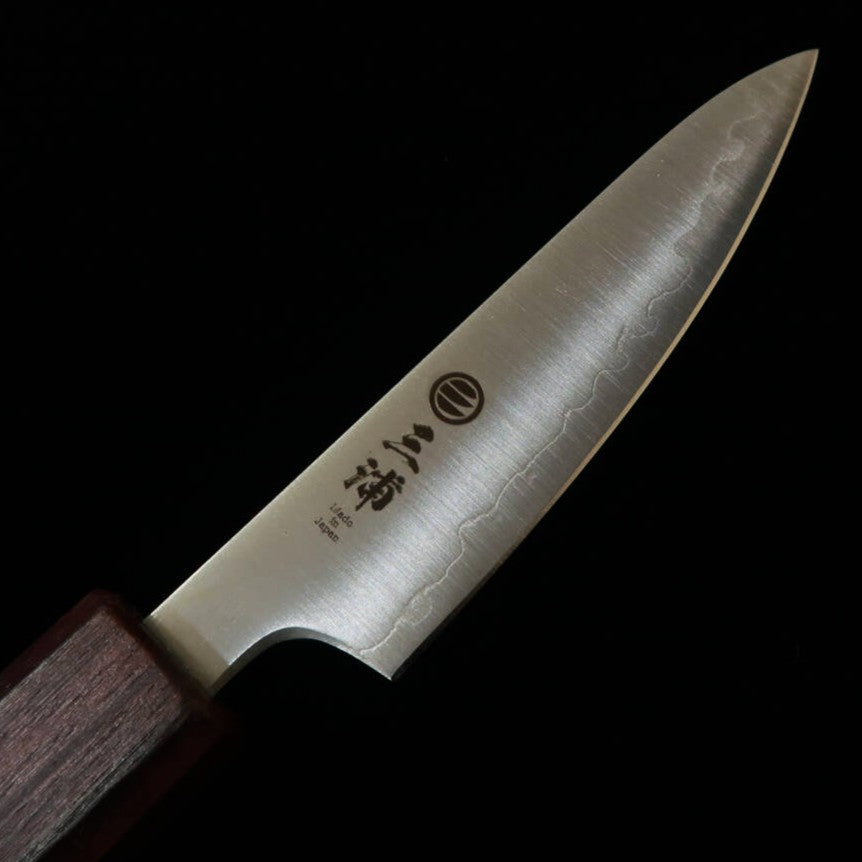MIURA Petty Gin-san No.3 Polido Cabo Roxo Brilhante (80mm)