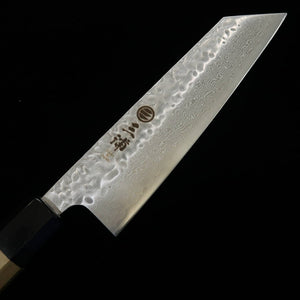 MIURA Bunka, AUS10, Hammered Damascus with Magnolia Octagonal Handle (170mm)