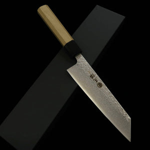 MIURA Bunka, AUS10, Hammered Damascus with Magnolia Octagonal Handle (170mm)
