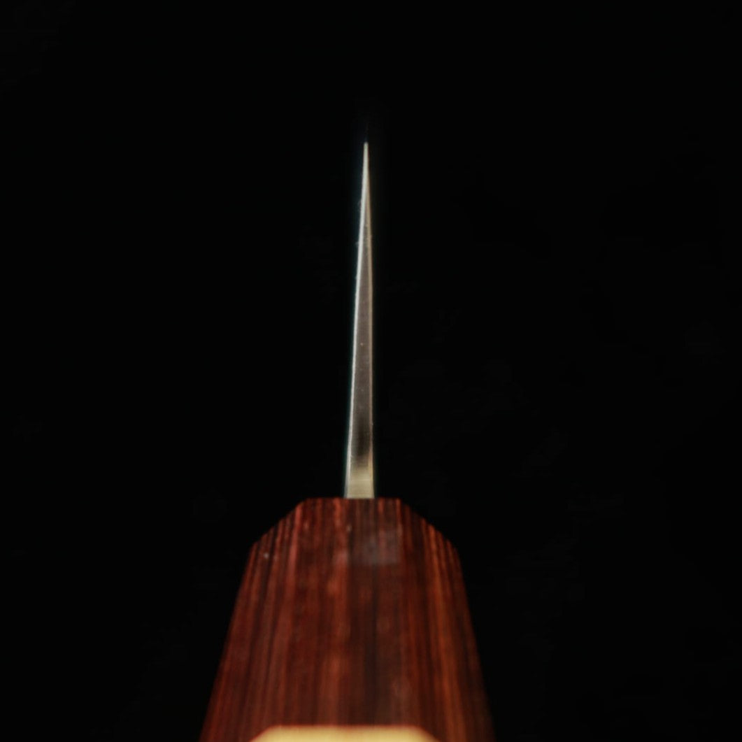 MIURA Santoku forgé Aogami finition Nashiji manche en orme (165 mm)