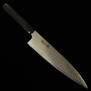 MIURA Gyuto ZA18 Damasco Mango octogonal de ébano (210 mm)