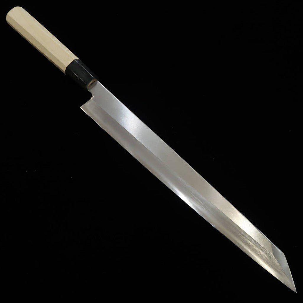 三浦MIURA 切付柳刃 銀紙三号 朴八角柄 （270/300mm）