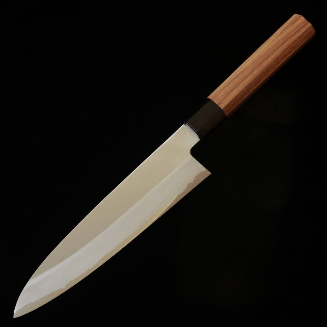KAGEKIYO Gyuto, Shirogami no. 2 with Walnut Octagonal Handle (210mm)