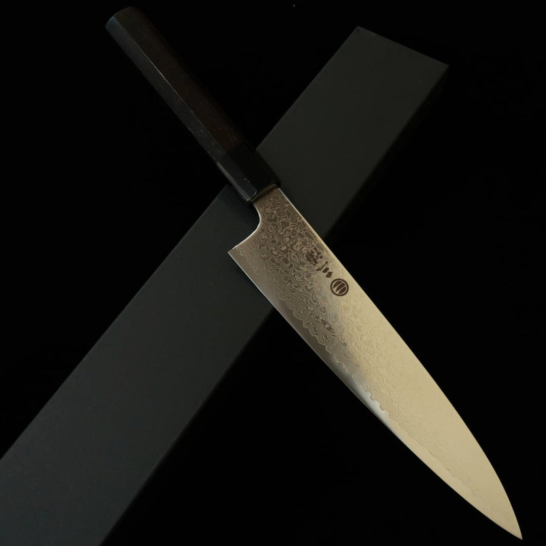 MIURA Miura Cuchillo de chef ZA18 Damasco, mango octogonal de ébano (210 mm)